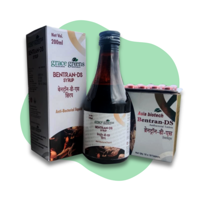 Bentran DS is an Ayurvedic medicine for allergy and natural antibiotic medicine that helps combat infections naturally. It is an effective Ayurvedic medicine for throat infections and cold allergies by providing natural relief and promoting overall well-being.